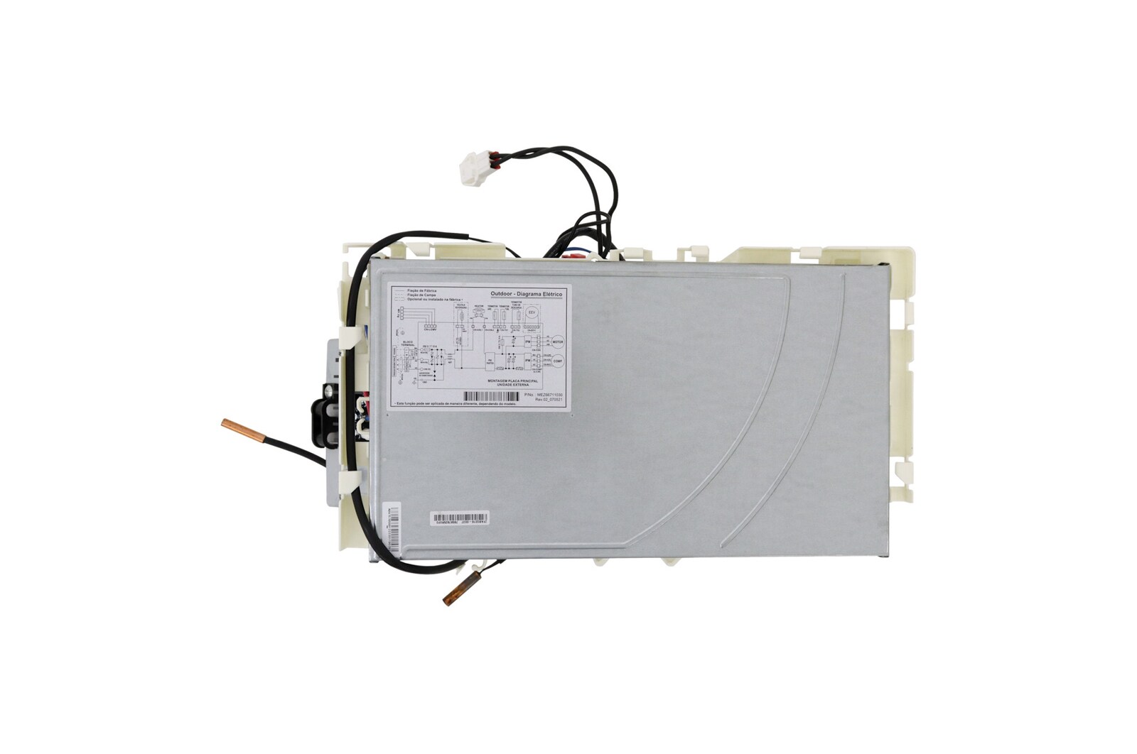 Vista frontal de Placa principal condensadora Ar Condicionado LG ABQ75785878 ABQ75785878